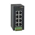 Perle Systems Industrial Gigabit Switch with 8 x 10/100/1000Mbps RJ45 Ethernet ports. -10 to 60C operating temp. 07017360